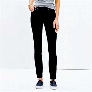 MADEWELL 9" High-rise Skinny Black Jeans